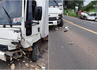 Acidente fatal entre caminhão e carro na BR 316