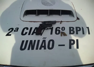 Arma apreendida pela Polícia Militar em Miguel Alves