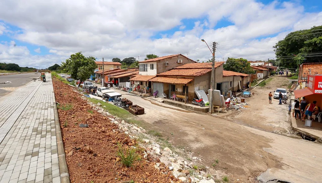 Casas foram atingidas pela chuva no bairro Ininga