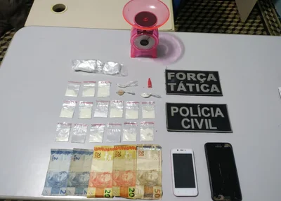 Material apreendido pela Polícia Militar em Paulistana