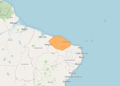 Alerta de chuvas intensas na região norte do Piauí