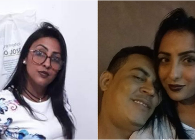 Laurena Meneses e o acusado de praticar o feminicídio