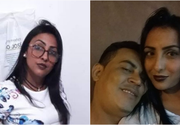 Laurena Meneses e o acusado de praticar o feminicídio