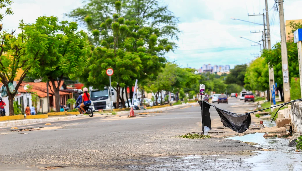 Acesso a padaria ficou inviável