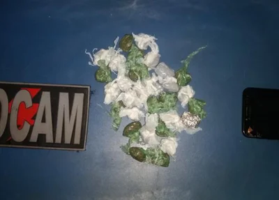 Droga apreendida em posse de um casal em Pico