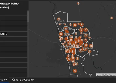 Painel de Monitoramento mostra dados sobre bairros de Teresina