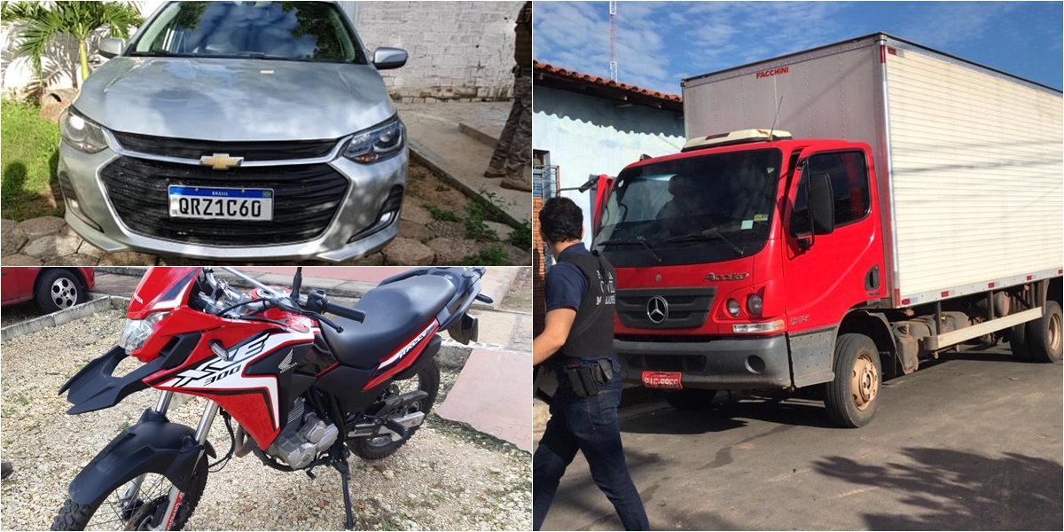 Veículos apreendidos durante Operação Carga Pesada