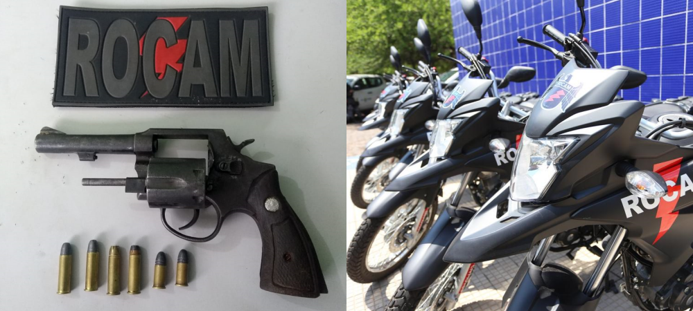 Arma apreendida pela equipe de Motopatrulhamento do Rone