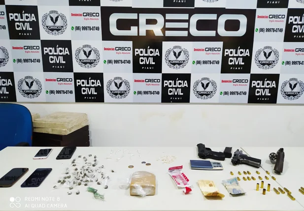 Matéria apreendido com criminosos em José de Freitas