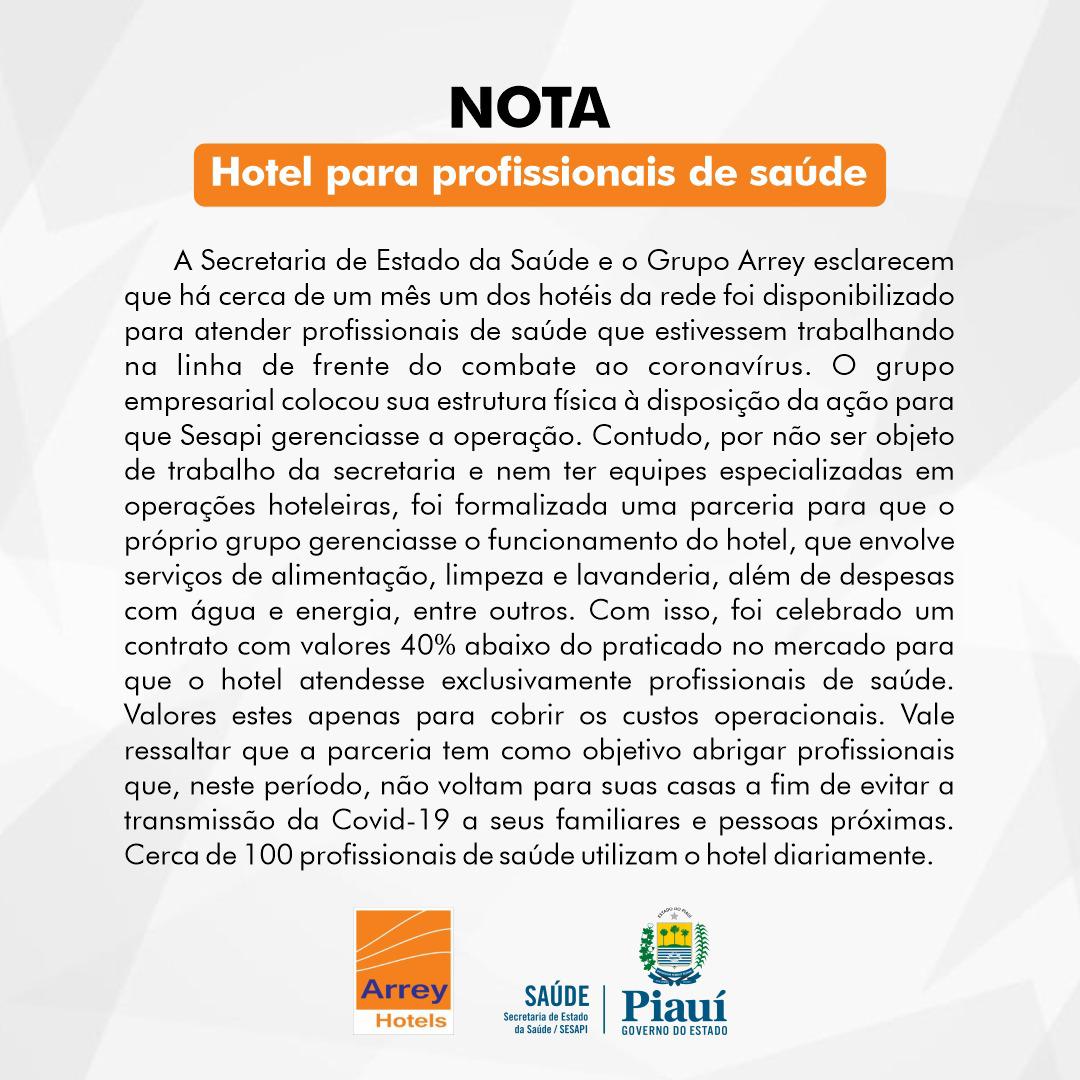 Nota da Sesapi