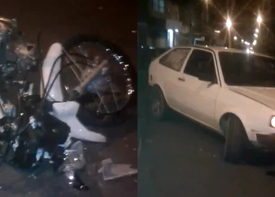 Colisão entre carro e motocicleta deixa jovem morto no bairro Promorar