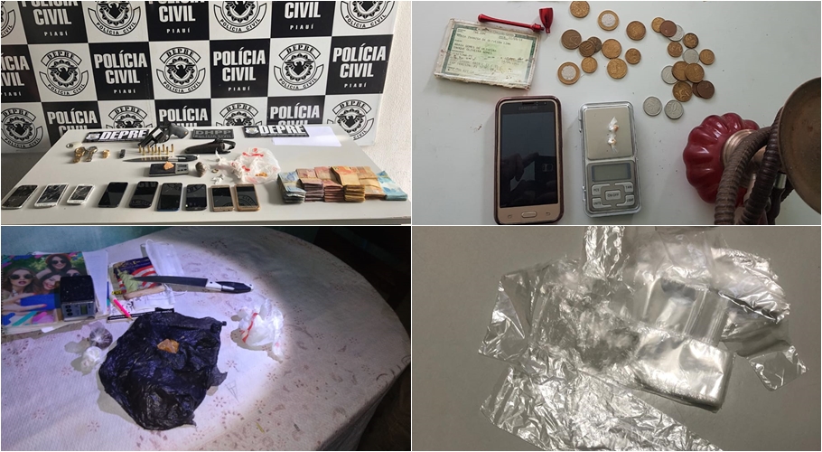Material apreendido durante Operação Tisífone