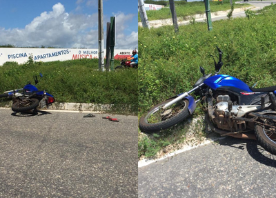 Motocicleta apreendida pela Polícia Militar em Luís Correia