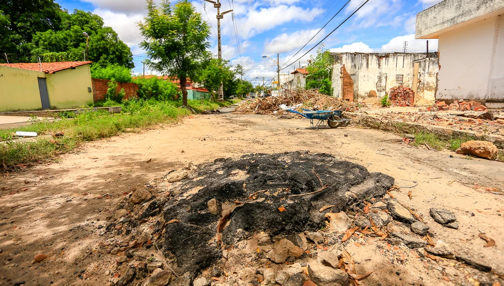 Estrago causado pela chuva