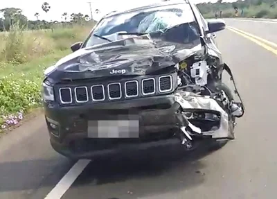 Veículo envolvido no acidente na BR 316