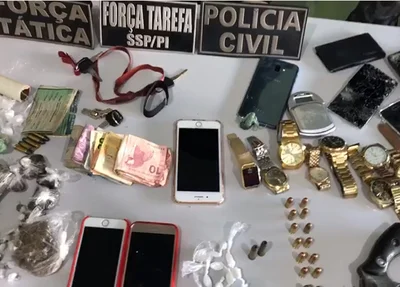 Material apreendido pela Força Tarefa