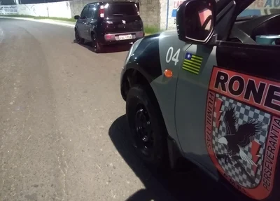Veículo roubado que foi recuperado pela PM