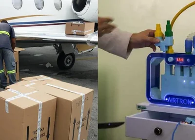 Equipamentos para a fabricação dos respiradores AIR-TRON
