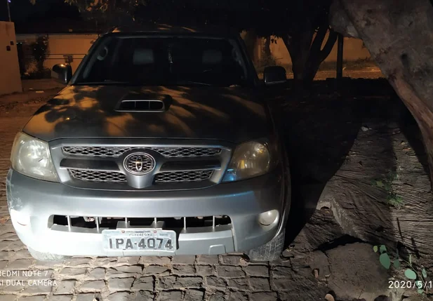 Veículo que havia sido levado pelos criminosos