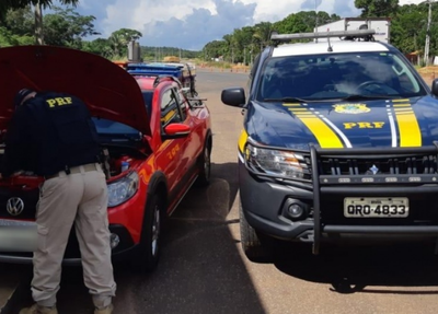 Veículo apreendido pela PRF-PI em Teresina