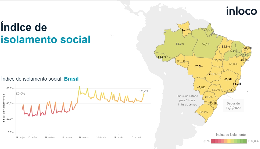 Taxa de Isolamento Social