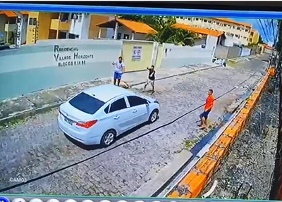 Câmera flagrou roubo de veículo no Parque Ideal em Teresina