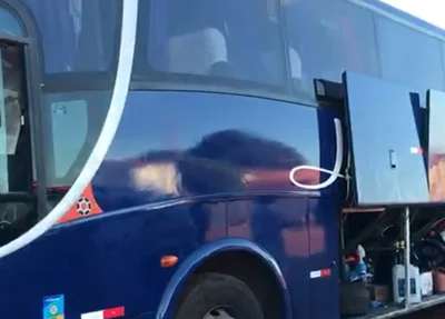 Ônibus apreendido em Dom Expedito Lopes