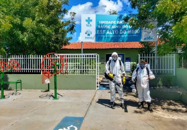 Covid-19: Unidades de Saúde recebem desinfecção em Campo Maior