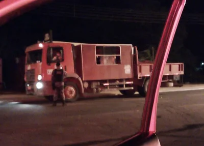 Caminhão barrado