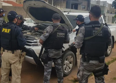 Veículo recuperado pela PRF