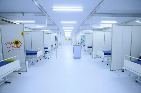 Leitos clínicos do Hospital de Campanha do Verdão