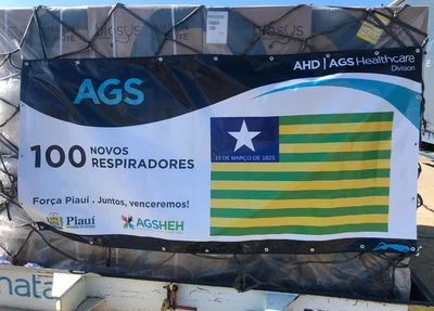 Lote de respiradores comprados pelo Governo do Piauí
