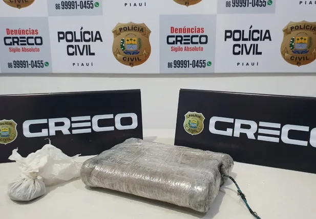 Material apreendido pelo Greco