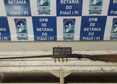 Arma de fogo apreendida em Betânia do Piauí