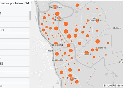 Painel de Monitoramento mostra dados sobre bairros