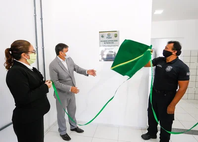 Governador Wellington Dias e Secretário de Segurança Fábio Abreu 