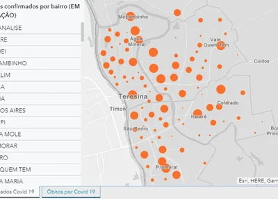 Painel de Monitoramento mostra dados sobre bairros na cidade de Teresina