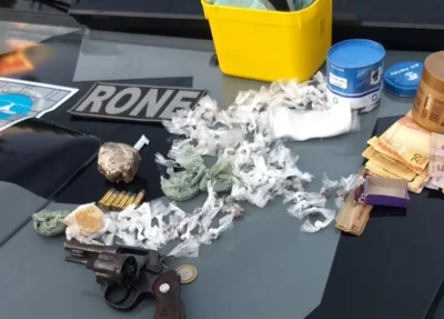 Rone prende dois suspeitos e apreende drogas na Irmã Dulce