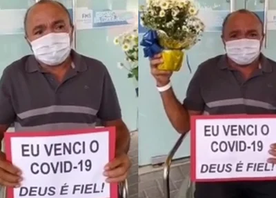 Idoso de 62 anos recebe alta após ser curado da covid-19 em Teresina