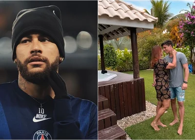 Neymar e Nadine Gonçalves com Tiago Ramos