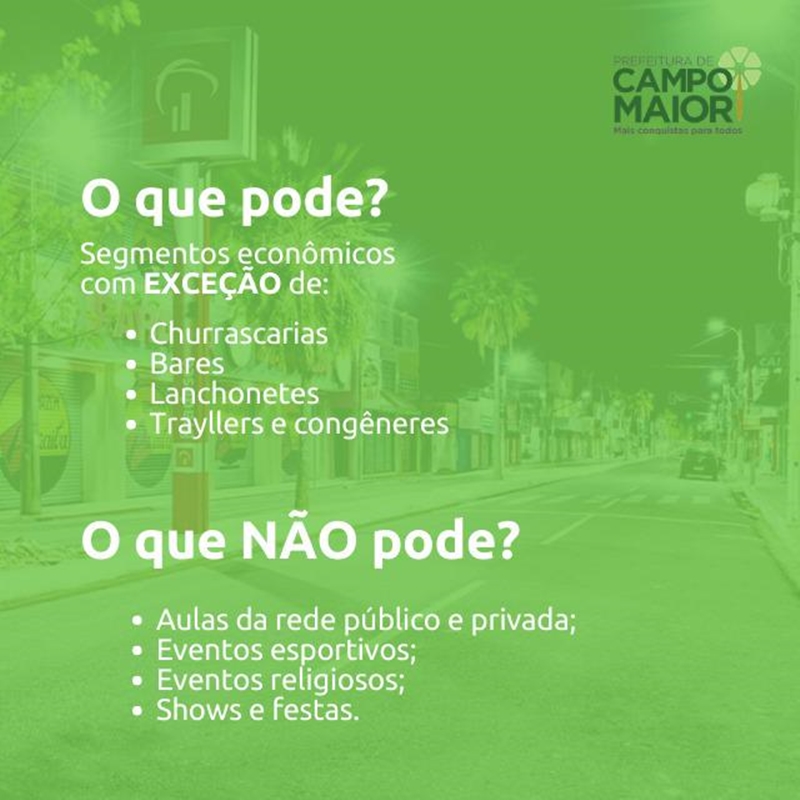 O que pode e não pode funcionar