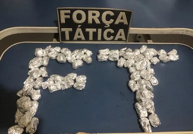 Drogas apreendidas na casa do suspeito
