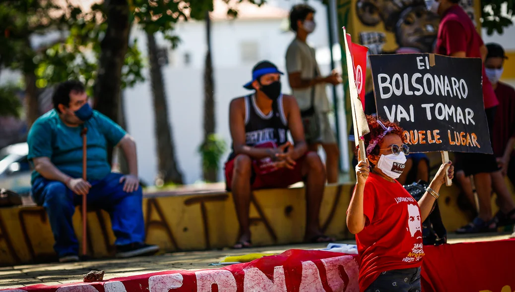 Manifestação contra o fascismo em Teresina