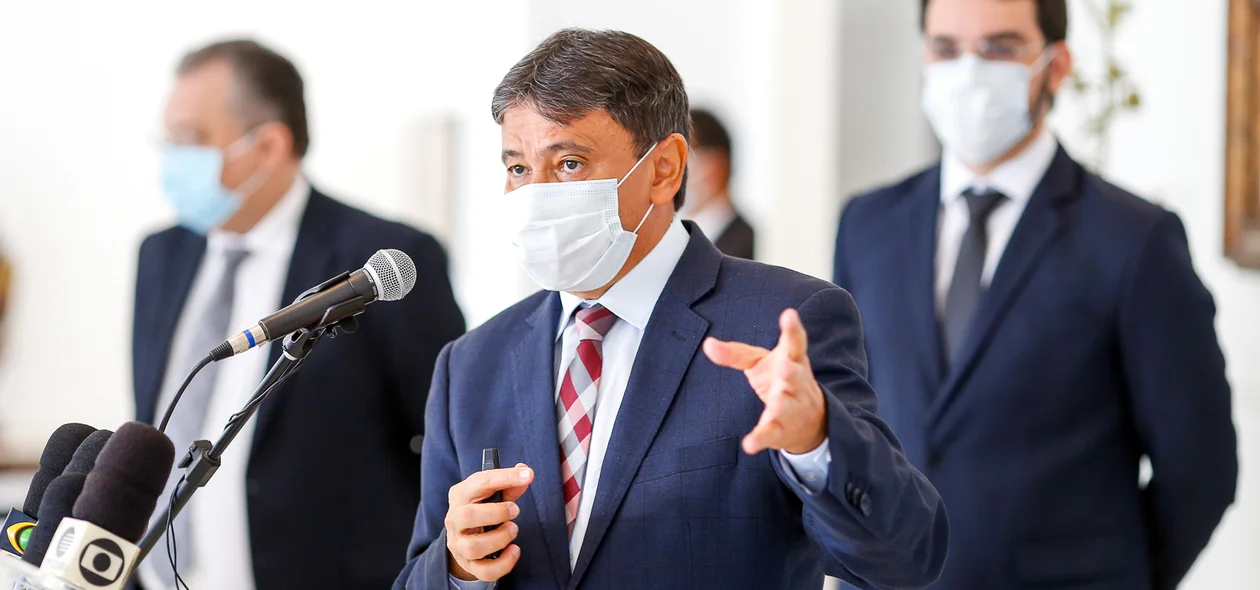Governador Wellington Dias Durante coletiva