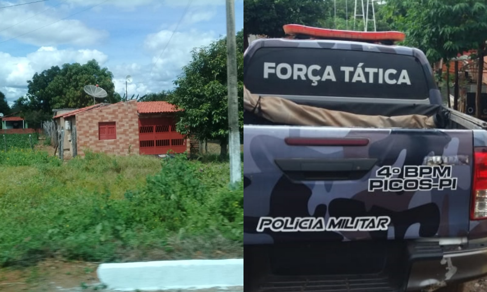 Residência onde o indivíduo foi encontrado em Sussuapara