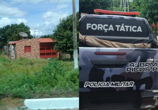 Residência onde o indivíduo foi encontrado em Sussuapara