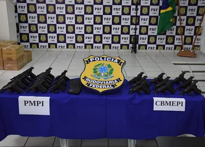 Armas doadas pela PRF