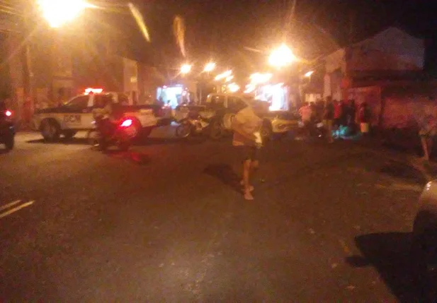 Colisão frontal entre motocicletas deixa três feridos em Teresina