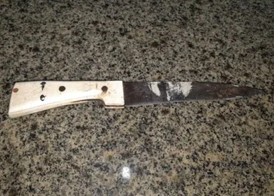 Faca utilizada no crime