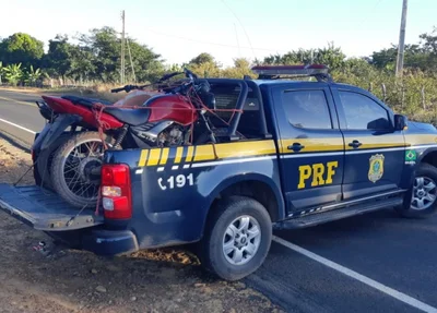 Motos apreendidas pela PRF